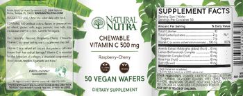 Natural Nutra Chewable Vitamin C 500 mg Raspberry-Cherry - supplement