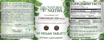 Natural Nutra Chromium 200 mcg - supplement
