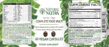Natural Nutra Complete Food Multi - supplement