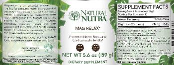 Natural Nutra Mag Relax - supplement