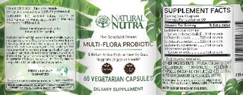 Natural Nutra Multi-Flora Probiotic - supplement