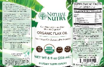 Natural Nutra Organic Flax Oil - supplement