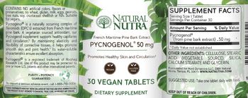 Natural Nutra Pycnogenol 50 mg - supplement