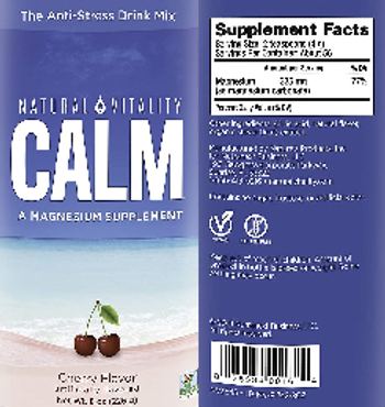 Natural Vitality Calm Cherry Flavor - a magnesium supplement