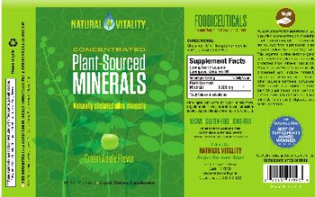 Natural Vitality Concentrated Plant-Sourced Minerals Green Apple Flavor - liquid supplement