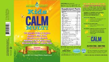 Natural Vitality Kids Natural Calm Multi Organic Fruity Splash Flavor - liquid supplement