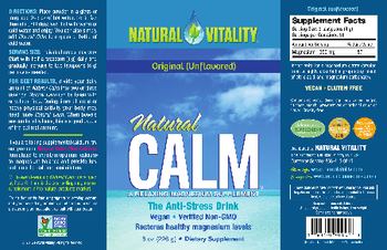 Natural Vitality Natural Calm Original (Unflavored) - supplement