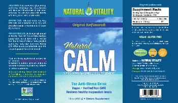 Natural Vitality Natural Calm Original (Unflavored) - supplement