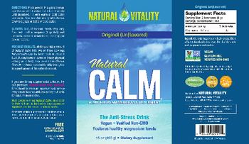 Natural Vitality Natural Calm Original (Unflavored) - supplement