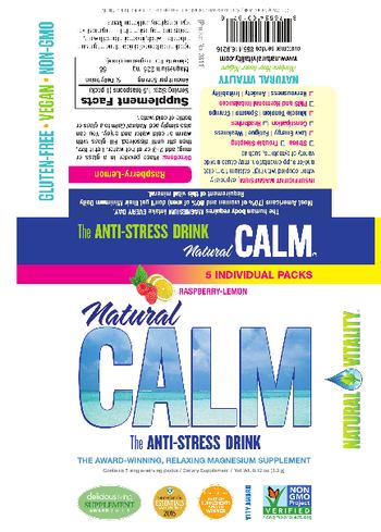 Natural Vitality Natural Calm Raspberry-Lemon - supplement
