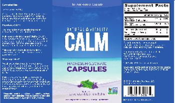 Natural Vitality Natural Vitality Calm Capsules Lavender & Lemon Balm - supplement