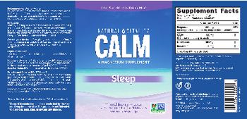 Natural Vitality Natural Vitality Calm Sleep Mixed Berry Flavor - a magnesium supplement