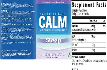 Natural Vitality Natural Vitality Calm Sleep Mixed Berry Flavor - a magnesium supplement