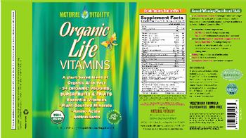 Natural Vitality Organic Life Vitamins Organic Raspberry-Cranberry Flavor - liquid supplement