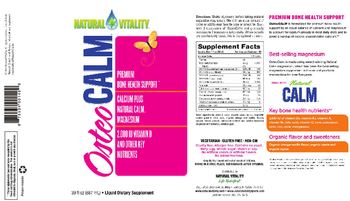 Natural Vitality Osteo Calm - liquid supplement