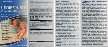 NaturalCare Cholest-Care - supplement