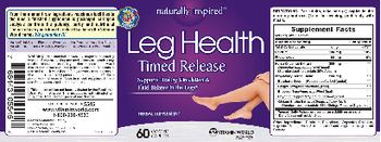 Naturally Inspired Leg Health - herbal supplement