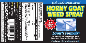 Naturaltreasures Horny Goat Weed Spray - supplement