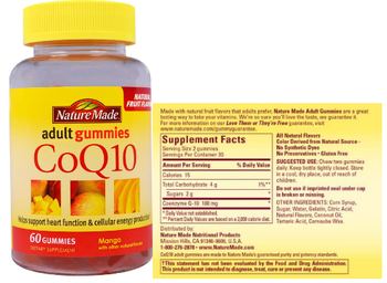 Nature Made Adult Gummies CoQ10 Mango - supplement