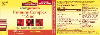 Nature Made Adult Gummies Immune Complex With Zinc - supplement