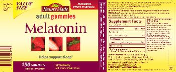 Nature Made Adult Gummies Melatonin Strawberry - supplement