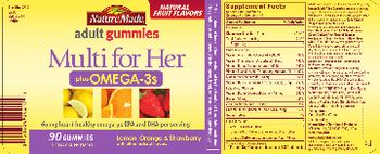 Nature Made Adult Gummies Multi for Her plus Omega-3s - supplement