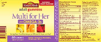 Nature Made Adult Gummies Multi for Her plus Omega-3s - supplement