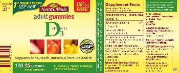 Nature Made Adult Gummies Vitamin D3 - supplement