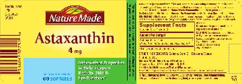 Nature Made Astaxanthin 4 mg - supplement