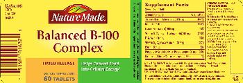 Nature Made Balanced B-100 Complex - supplement