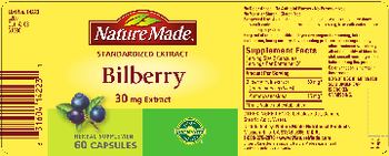 Nature Made Bilberry - herbal supplement