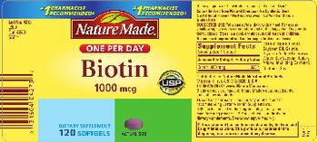 Nature Made Biotin 1000 mcg - supplement