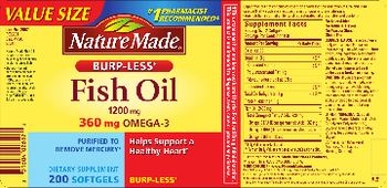 Nature Made Burp-less Fish Oil 1200 mg - supplement