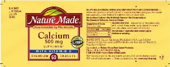 Nature Made Calcium 500 mg - 