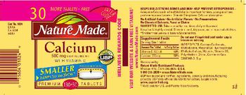Nature Made Calcium 500 mg Supplement - 