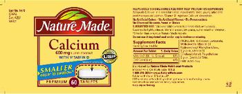 Nature Made Calcium 600 mg Supplement With Vitamin D - 