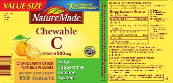 Nature Made Chewable Vitamin C 500 mg - supplement