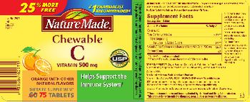 Nature Made Chewable Vitamin C 500 mg - supplement