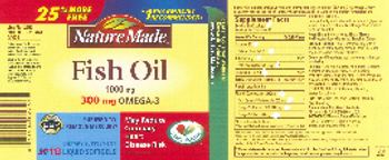 Nature Made Fish Oil 1000 mg 300 mg Omega-3 - supplement