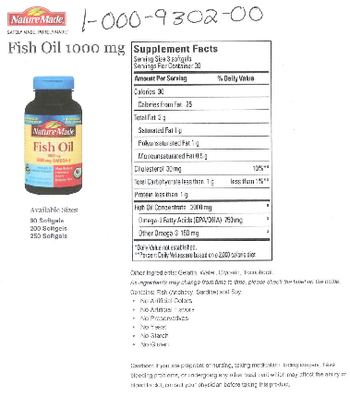 Nature Made Fish Oil 1000 mg - 