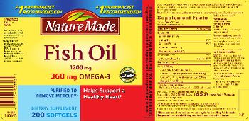 Nature Made Fish Oil 1200 mg - supplement