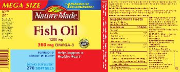 Nature Made Fish Oil 1200 mg - supplement