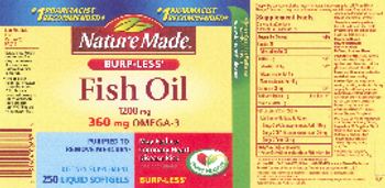 Nature Made Fish Oil 1200 mg 360 mg Omega-3 - supplement