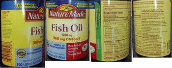 Nature Made Fish Oil 1200 mg 360 mg Omega-3 - supplement