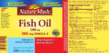 Nature Made Fish Oil 1200 mg - supplement