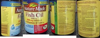 Nature Made Fish Oil 1200 mg + Vitamin D 1000 IU - supplement