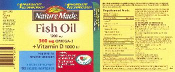 Nature Made Fish Oil 1200 mg + Vitamin D 1000 IU - supplement