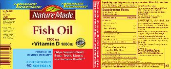 Nature Made Fish Oil 1200 mg + Vitamin D 1000 IU - supplement