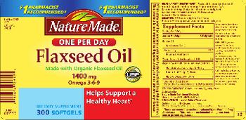 Nature Made Flaxseed Oil 1400 mg - supplement