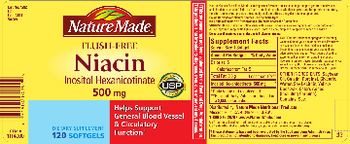 Nature Made Flush-free Niacin 500 mg - supplement